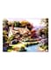 Nature Themed Metallic Plate Yellow/Green/Blue 20x15cm