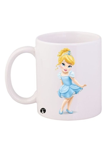 Disney Printed Mug White/Blue/Yellow
