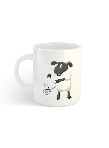 Eid Al-Adha Sheep Printed Mug White