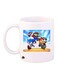Cartoon Character Printed Mug White/Blue/Yellow