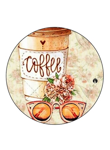 Vintage Art Printed Fridge Magnet Multicolour