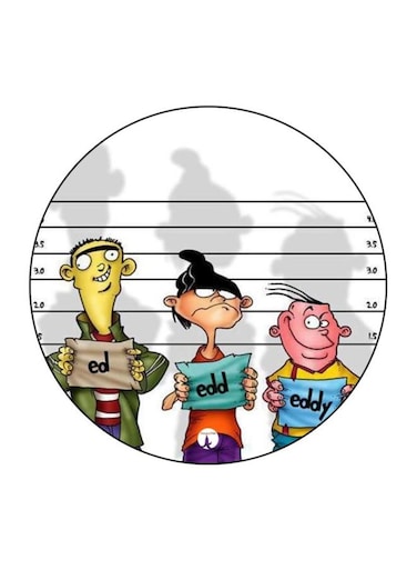 Ed, Edd N Eddy Printed Fridge Magnet Yellow/k/Green