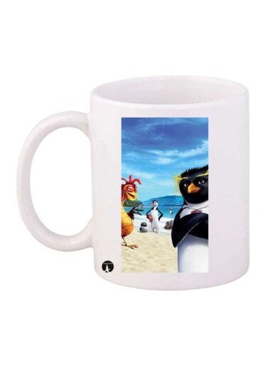 Surf's Up Printed Coffee Mug White/Blue/Black