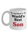 World's Best Son Printed Coffee Mug White/Black/Red