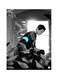 Cartoon Themed Metallic Plate Black/Grey/Blue 20x15cm