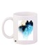 Printed Coffee Mug White/Blue/Beige 11ounce
