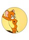 Tom And Jerry Printed Fridge Magnet Round Multicolour