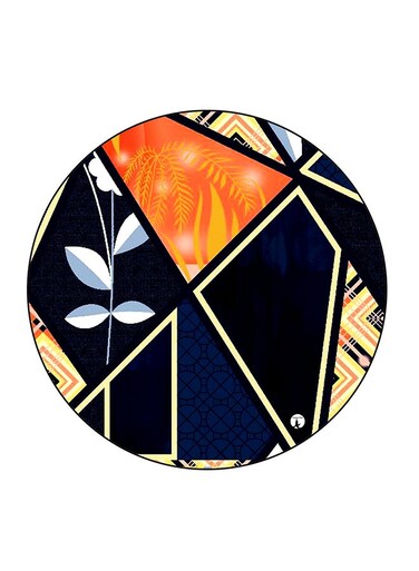 Vintage Art Printed Fridge Magnet Multicolour 5.5 x 5.5cm