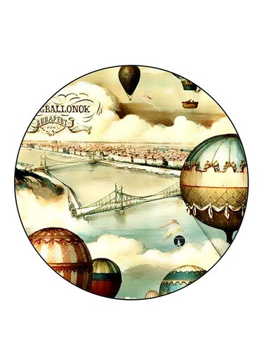 Balloons Printed Fridge Magnet Multicolour