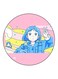 Cartoon Printed Fridge Magnet Pink/Bluee/Yellow 5.5cm