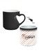 Happy Mother's Day Printed Magic Coffee Mug With Inner Heart Handle Black 11ounce