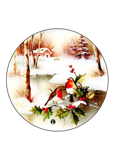 Birds Printed Fridge Magnet Multicolour