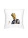Fortnite Character Printed Decorative Cushion White/Gold/Grey 16x16inch