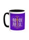 Rock And Roll Printed Coffee Mug Black/White 11ounce