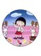 Anime Chibi Maruko Chan Themed Printed Fridge Magnet Blue/k/Black