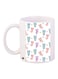 Cartoon Bears Printed Coffee Mug White/Blue/Pink 11ounce