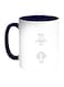 I Love You Mom Printed Coffee Mug Dark Blue/White/Pink 11ounce