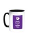 Keep Calm And Drink Tea Printed Coffee Mug Black/White 11ounce