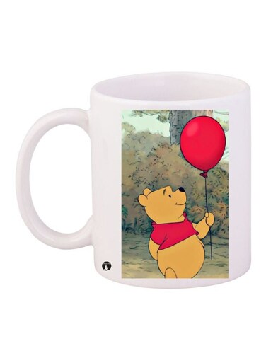Pooh Printed Coffee Mug White/Red/Yellow
