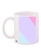 Pattern Printed Coffee Mug White/Purple/Blue 11ounce