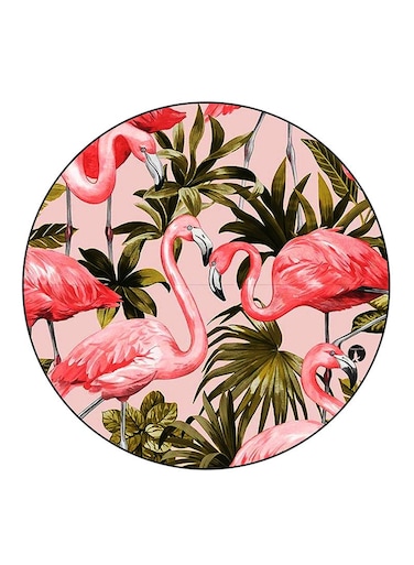 A Flamingo Printed Fridge Magnet Multicolour