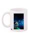 Cartoon Printed Ceramic Coffee Mug White/Blue/Beige 11ounce