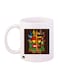 Crash Printed Mug White/Brown/Yellow Standard Size
