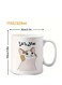 Funny Cat Meme &amp; Arabic Script Design, Humorous Gift for Friends, Coworkers, Office &amp; Home Use, Coffee Mug in pink