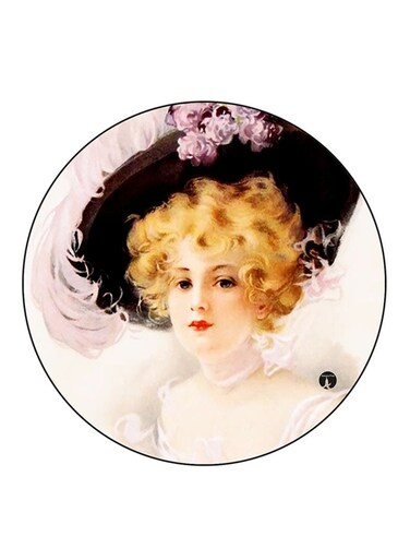 Vintage Art Printed Fridge Magnet Multicolour