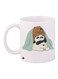 Cartoon Bear Printed Coffee Mug White/Brown/Black 11ounce