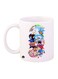 Sonic Video Game Printed Coffee Mug Blue/Red/Yellow