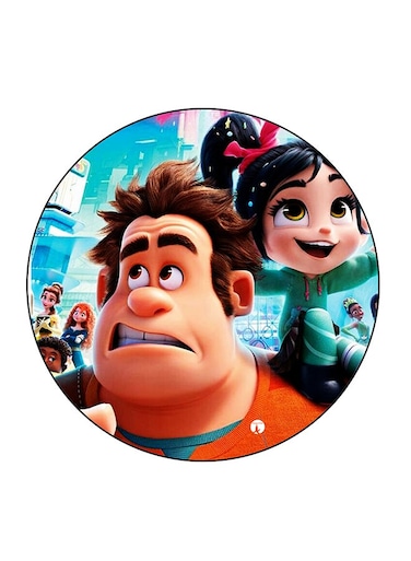 Animation Printed Fridge Magnet Multicolour 5.5 x 5.5cm