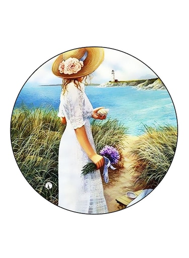 Woman Printed Fridge Magnet Multicolour