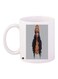 Girl Printed Coffee Mug White/Brown/Black 11ounce