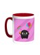 Cartoon Drawing - The Joy Of Eid Printed Coffee Mug Red White 11 ounce
