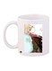 Woman Printed Coffee Mug White/Brown/Blue 11ounce
