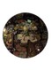 Man Printed Fridge Magnet Round Multicolour