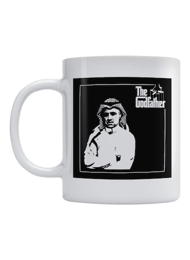 Printed Coffee Mug White/Black