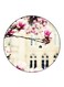 Flowers Printed Fridge Magnet Round Multicolour