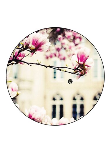 Flowers Printed Fridge Magnet Round Multicolour