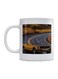 Visual Art Printed Mug White/Yellow/Black