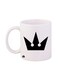 Kingdom Hearts Video Game Printed Mug White/Black 12ounce