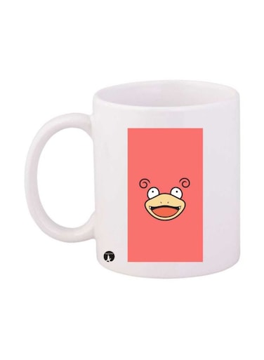 Pokemon Video Game Printed Mug White/Pink/Beige Standard Size