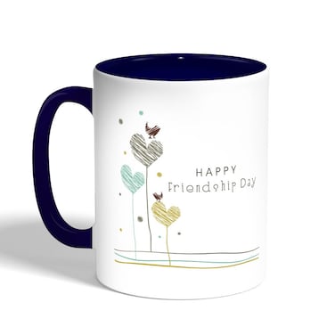 Happy Friendship Day Printed Coffee Mug, Blue 11 Ounce