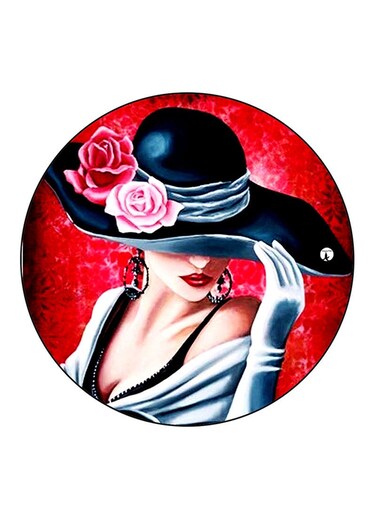 Woman Printed Fridge Magnet Multicolour