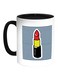 Red Lipstick Rouge Printed Coffee Mug White/Black 11ounce