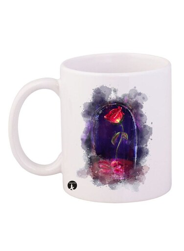 Printed Mug White/Purple/Red