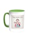 Happy Mother's Day Printed Coffee Mug Green White