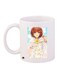Cartoon Girl Printed Coffee Mug White/Yellow/Blue