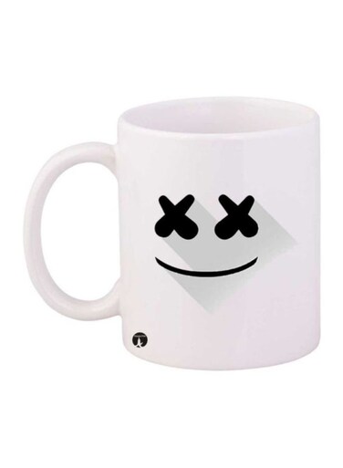 Marshmello Printed Mug White/Black